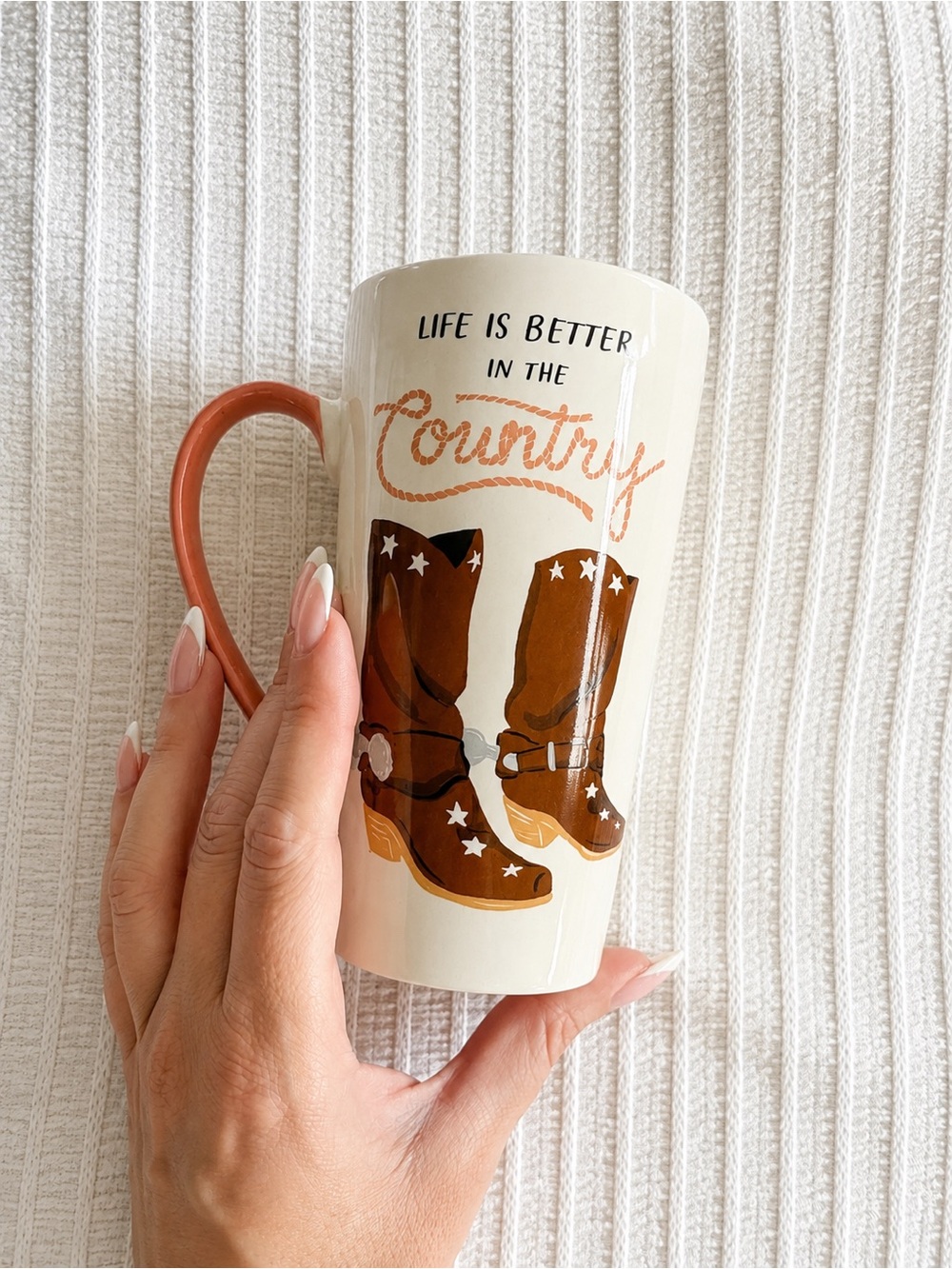 Country Life White Mug